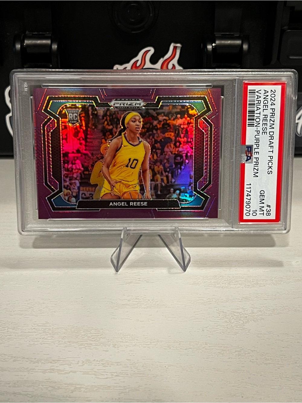 Angel Reese rookie jersey # match 10/75 PSA 10